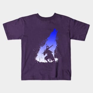 The Walker of abyss white and blue Kids T-Shirt